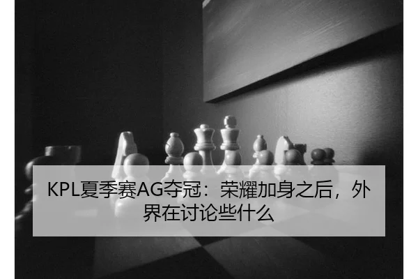 KPL夏季赛AG夺冠：荣耀加身之后，外界在讨论些什么